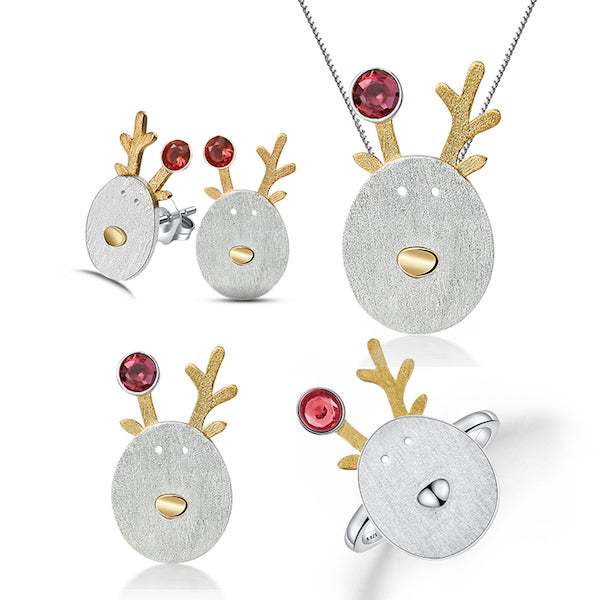 Festive Reindeer Jewellery Set
