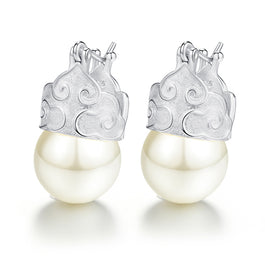Vintage Cloud Fresh Pearl Earrings